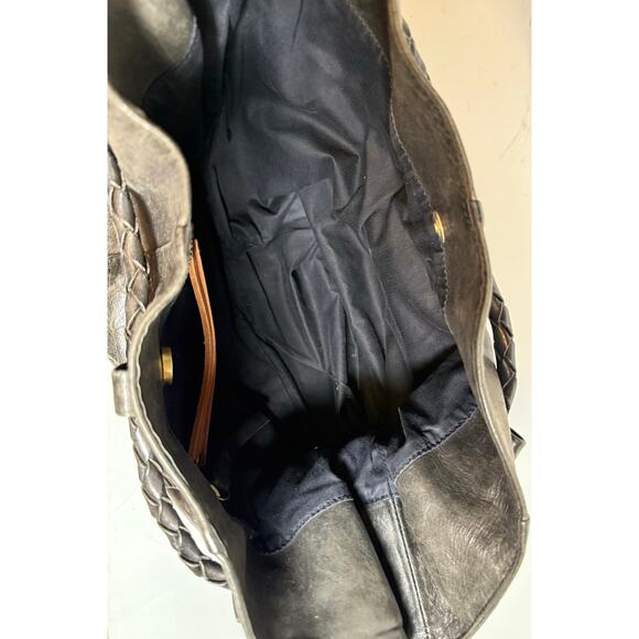 Vintage Cornelian Taurus Daisuke Iwanaga Leather Shoulder Bag w/Bronze Hdw $1800 - Picture 3 of 12